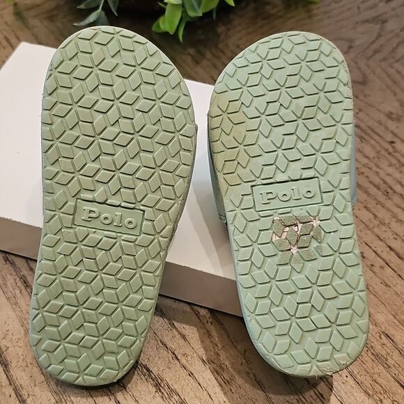 Polo Ralph Lauren Mint Green Slides Size 11 - Picture 6 of 8